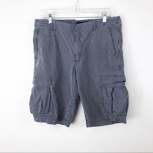 Banana Republic cotton striped cargo shorts sz 34